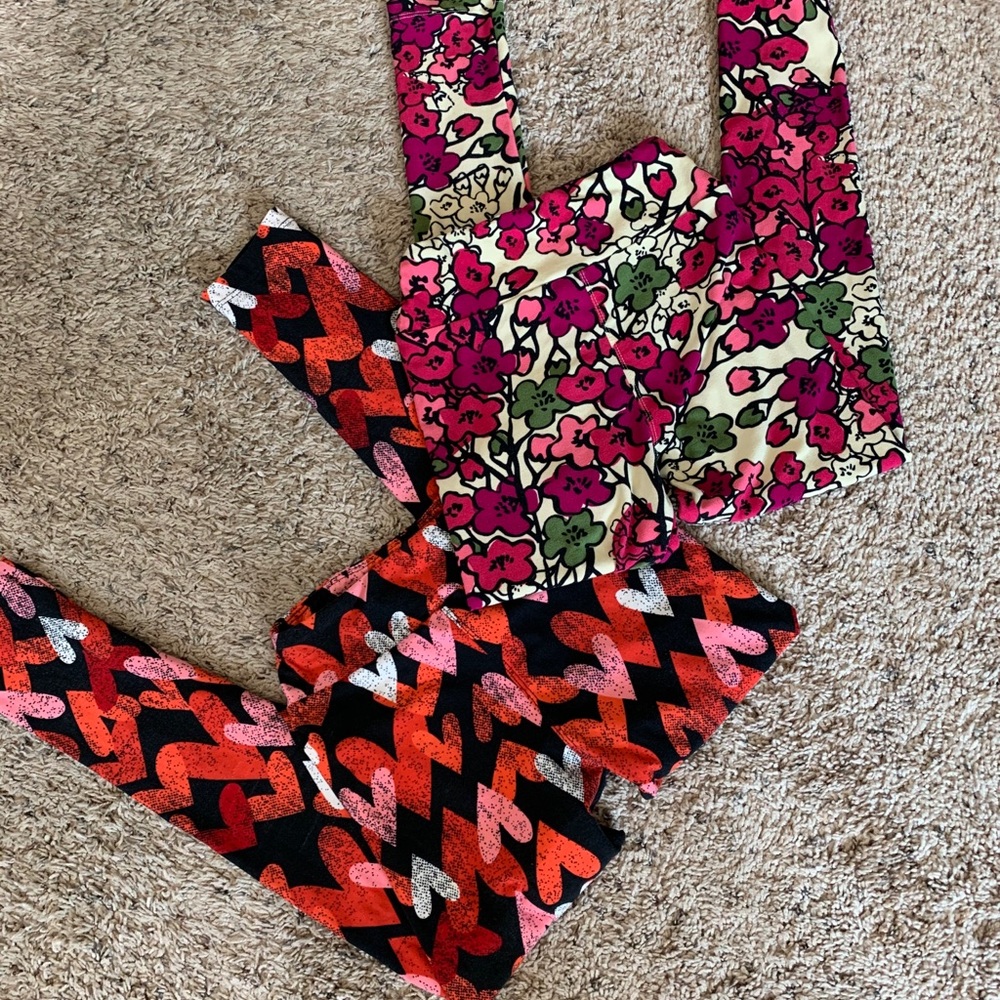 Lularoe leggings Tween size 2 Pair - Picture 2 of 3